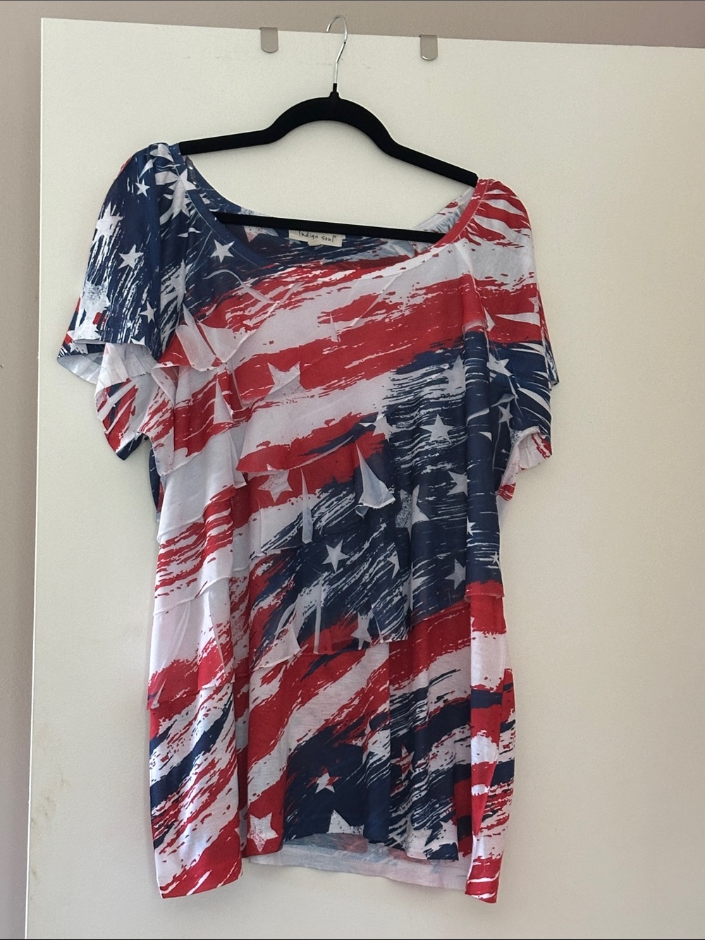65. Indigo Soul Red White & Blue Top